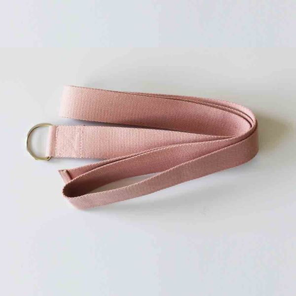 Bandas elásticas de ejercicio de 6 pies para flexibilidad con hebilla de anillo en D de metal ajustable Correa elástica Cinturón de yoga no elástico Ejercicio de yoga Correas ajustables para Pilates