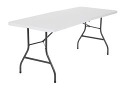 Table pliante de 6 pieds en blanc, rectangle
