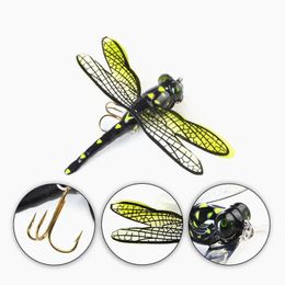 6g 7,5 cm bovenwater Dragonfly vliegt insectenvliegvissen Lure Trout Popper Artificial Bait Wobblers voor trolling harde kunstaas