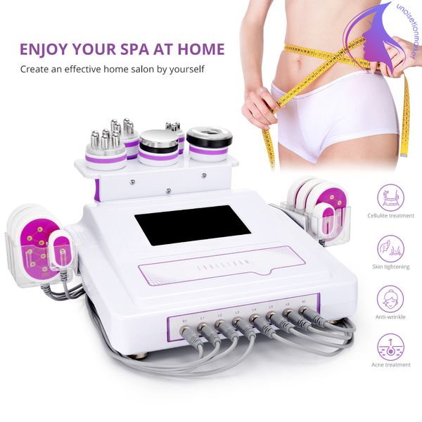 6in1 Cavitation Vacuum Multipolaire RF LED Photon Ultrasonic Slimming SPA Machine