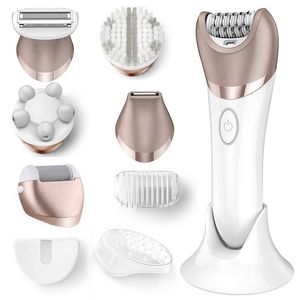 6in1 set elektrische epilator vrouwen vrouwelijke scheerapparaat been lichaam ontharing gezicht dame scheermes bikini trimmer gezichtshaar remover wetdry