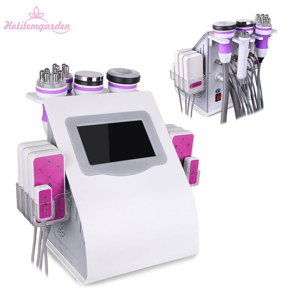 6In1 Ultrasonido Cavitación 2.0 40K Vacío RF Radiofrecuencia Ultrasónico Vacío Facial Adelgazamiento Belleza Máquina