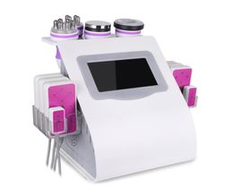 6in1 Vacuum RF Ultrasound Cavitation Radio Fréquence Slimming Cellulite Remover Machine Lipo Pon LED Skin Care Body Peol