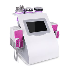 6in1 Vide RF Ultrasons Cavitation Radio Fréquence Minceur Cellulite Remover Machine Lipo Laser Photon LED Soins de la peau Perte de poids