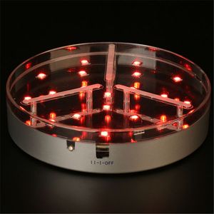 15 cm diameter op afstand gereguleerde multolors RGB Mini LED -lichtbasis voor glas roken Shisha Hookah Light D2.0