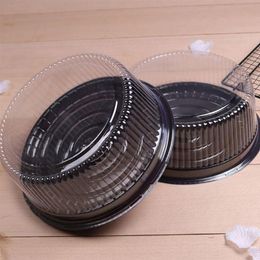 6inch Transparent Plastic Ronde Vorm Plastic Cakedoos Draagbare Kaas Mousse Cupcake Verpakkingsdozen Muffin Dome Houder