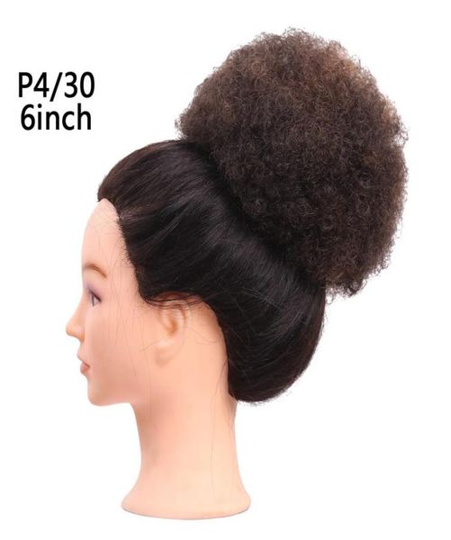 Chignon bouclé en filet élastique pour femmes de 6 pouces, avec deux peignes en plastique, couverture Updo, cheveux synthétiques 40gpc2191532