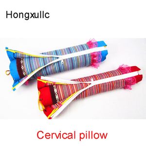 6kinds of kleur lange grove doek cervicale kussen gezondheidszorg reparatie nek snoep kussen ronde kussensloop boekweit shell kussen