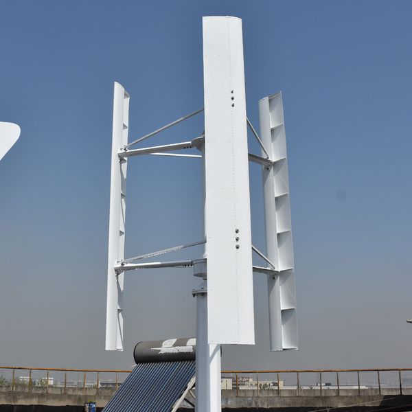 6 kW 8 kW 10kw Axe vertical Turbine éolienne 12V 24V 48V Générateur d'éoliennes avec contrôleur hybride MPPT pour l'énergie sans homeuse