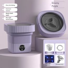 Machine à laver portative pliante de 6L 11L avec sèche-linge pour vêtements voyage maison sous-vêtements à ultrasons chaussettes Mini laveuse 110V 220V 240131