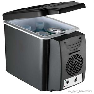 6L Mini Carr Fridge Calmer 2 en 1 Multifunción Refrigerador de viaje de 12 V Refrigerador Portable Caja de heladerías Cooler Caja Freezer R230816