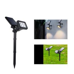 6LED Solar Power Light RGB / Warm / Wit Spotlight Outdoor Garden Security Pathway Gazon Wandlamp IP65 Bescherming