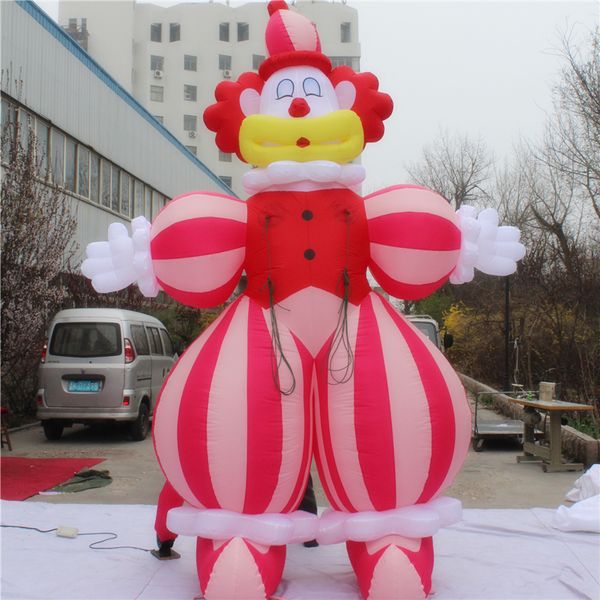 6m 20ft de haut publicité gonflable personnalisée de haute qualité prix bon marché mascotte de clown gonflable drôle pour la décoration de la ville