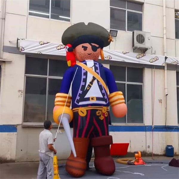 Bateau Pirate gonflable géant de 6m 20 pieds de haut, ballon gonflable, corsaire boucanier pour décoration de ville 2023