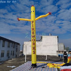 6m 20 pieds de haut ou publicité sur mesure danseuse aérienne tube gonflable homme danseurs de ciel pour promotions ou événements en plein air