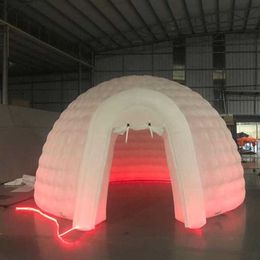 6m annonces 5m couleur changeante éclairage LED tente dôme gonflable éclairée sauter tente de fête igloo pour exposition