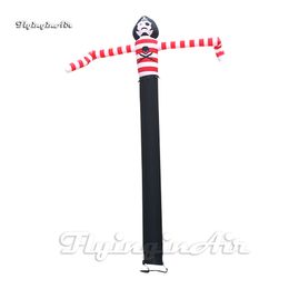 6m Publicidad divertida inflable Pirata Air Sky Dancer Figura de dibujos animados Globo Pop Up Tube Man para eventos al aire libre