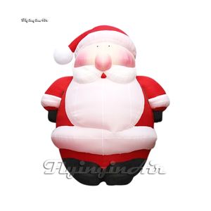 Père Noël potelé de Noël gonflable grand-père de 6 m pour Noël en plein air