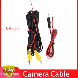 6m Video Cable For Car Rear View Camera Universal 6 Meters Wire For Connecting Reverse Camera With Car Multimedia Monitor