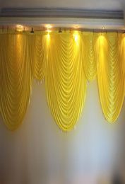 6m de large Swags Valance Styliste de mariage des conceptions de la fête de fond Rideau de rideaux de célébration Performance Performance Décoration de fond 1670415