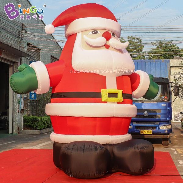 6mh 20ft de haut en gros Géant personnalisé Géant Publicité gonflable Santa Claus Air Blown Carsine Christmas Forgo pour les événements de fête de Noël en plein air Toys