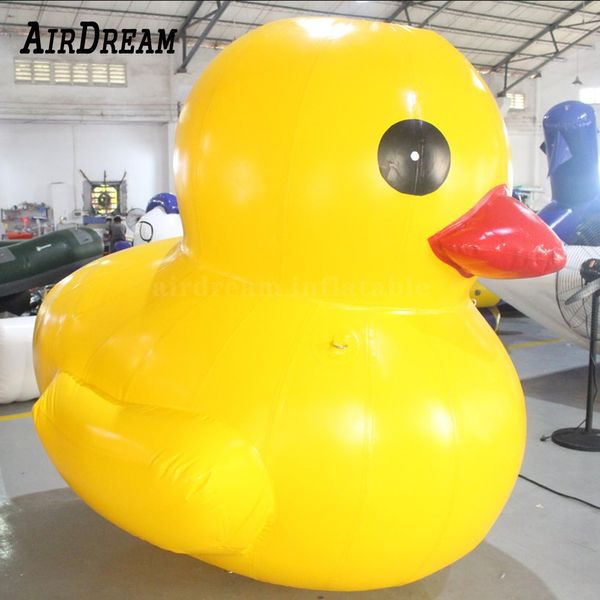 6mH (20ft) avec ventilateur en gros belle bouée gonflable jaune canard géant gonflables canards en caoutchouc PVC pour la publicité montrant