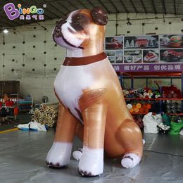 6mh (20 pieds) avec ventilateur en gros nouveau design de simulation gonflable inflation des ballons d'animoons aérien pour un chien de dessin animé pour la fête