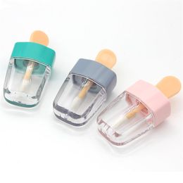 6 ml bricolage vide brillant à lèvres bouteille conteneur maquillage outil cosmétique crème glacée clair lèvres baume Tube207E