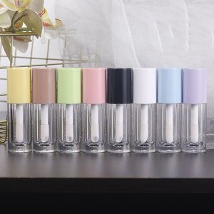 6 ml lege lipgloss plastic fles eyeliner wimper container grote borstel lip glanzende splitcontainers