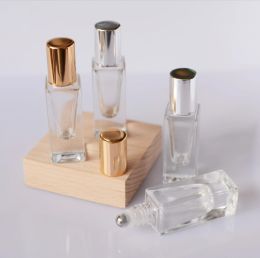 6ml factory outlet Lege vierkante glazen rollerfles Geurrollercontainer DIY Parfumflesjes Schoonheid Lipglossverzorging Lege verpakking Roll-on-flessen