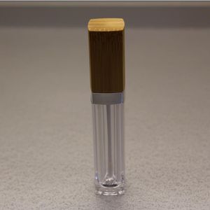 6ml tube de mascara en bambou de haute qualité brillant à lèvres bouteille cils emballage cosmétique naturel bouteilles de baume à lèvres rechargeables
