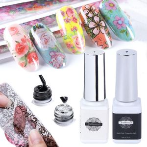 6ML Nail Lijm voor Folies Decoraties Adhesive Gel Pools Transfer Starry Paper Art Stickers Manicure Accessoires TR959