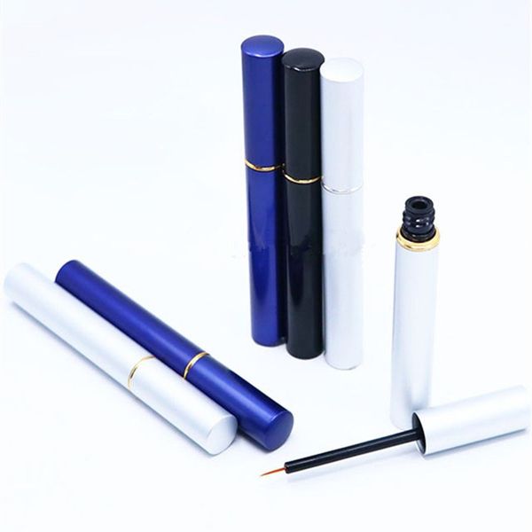 6 ml argent bleu Mascara croissance des cils sérum Tubes vide cils ascenseur liquide Eye Liner beauté conteneurs emballage F3349