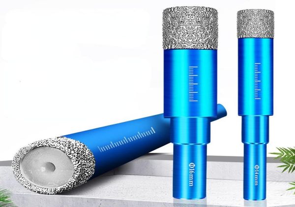 6 mm 8 mm 10 mm 12 mm de 14 mm 16 mm Diamond recubierto de diamante Bit para baldosas de vaso de mármol con agujero de cerámica Sierra Diamante Core Bit Mealing5373879