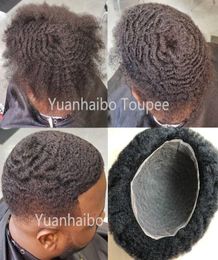 6mm Afro cheveux pleine dentelle toupet pour les joueurs de basket-ball et les fans de basket-ball cheveux humains vierges européens Afro Kinky Curl hommes perruque 6129336