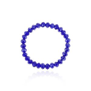 Bracelet de perles de verre cristal Briolette de 6mm, à facettes, en forme de Rondelle, extensible, couleurs assorties, 250j
