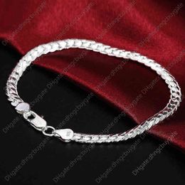 6mm vol zijdelingse kettingarmbanden voor vrouwen mannen mode bruiloft party verlovings sieraden sieraden