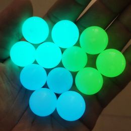 6 mm Luminous Glass Hookahs Terp Slurper Balls Pearls Glow in Dark Spinning Bead voor kwarts Bangers Bong Rooking Noctilucent Accessories