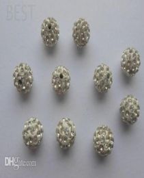 Micro Pave White Pave de 6 mm CZ Disco Ball Crystal Bead Bracelet BeadSmjpw Stockmixed Lot2673978