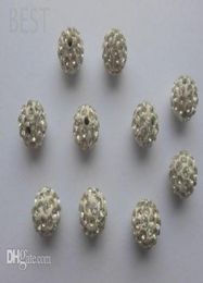 6 mm Wit Micro Pave CZ Disco Ball Crystal Bead Bracelet ketting klootzak Beadsmjpw hele voorgestelde lot3245188