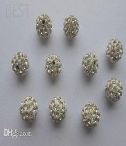 6mm witte Micro Pave CZ Disco Ball Crystal Bead Armband Ketting BeadsMJPW Hele StockMixed Lot6152479