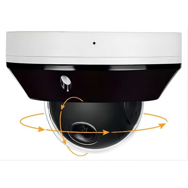 Cámara de red de 6MP Mini PTZ Dome Poe Outdoor con zoom 3x, lente de zoom eléctrico de 88 mm, micrófono, IP66 resistente a la intemperie, HikVision NVR Blue Iris Compatible