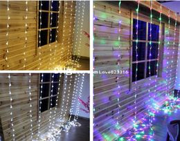 6MW3MH 640LED Water Flow Waterfall Snowing Curtain Lights Fairy String Christmas Kerstmis Garden Party Achtergrond Decor7419233