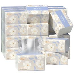 6 paquets épaissir tiroir papier 5 couches qualité douce vierge pâte de bois tissus ménage toilette cuisine serviettes fournitures 240127
