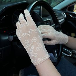 8pair nieuwe zomer zonnebrandcrème kant volle vingers handschoenen voor dames rijden