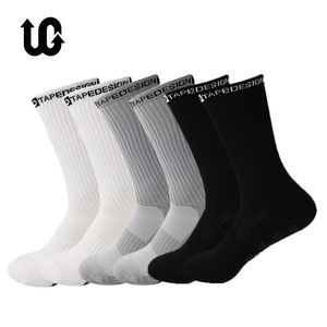 6Pairslot Antislip Football Socks Men Mujeres Nonslip Soccer Tapedesign Tennis Sport Sport Cycling Riding 3845 231221