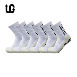 6 pares lote UGUPGRADE deportes antideslizantes calcetines de fútbol algodón fútbol hombres agarre calcetas antideslizantes de futbol 240104