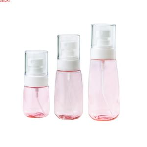 6PC 30ml 60 ml 100 ml draagbare roze nevel fles parfum vloeibare navulbare plastic reizen cosmetische pomp flotteshigh qualtity