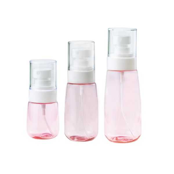 6 PC 30 ml 60 ml 100 ml Portable Rose Vaporisateur Parfum Liquide Rechargeable En Plastique Voyage Cosmétique Pompe Bouteilles