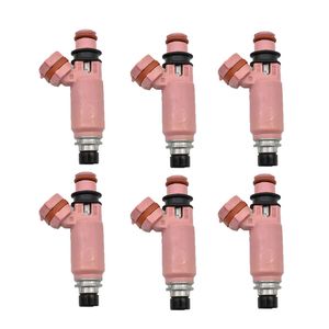 Boquilla de inyectores de combustible de 6 piezas rosa 16611-AA370 para Subaru Forester Impreza Liberty Legacy STI WRX 195500-3910